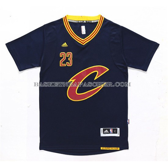 Maillot Manche Courte Cleveland Cavaliers James Bleu